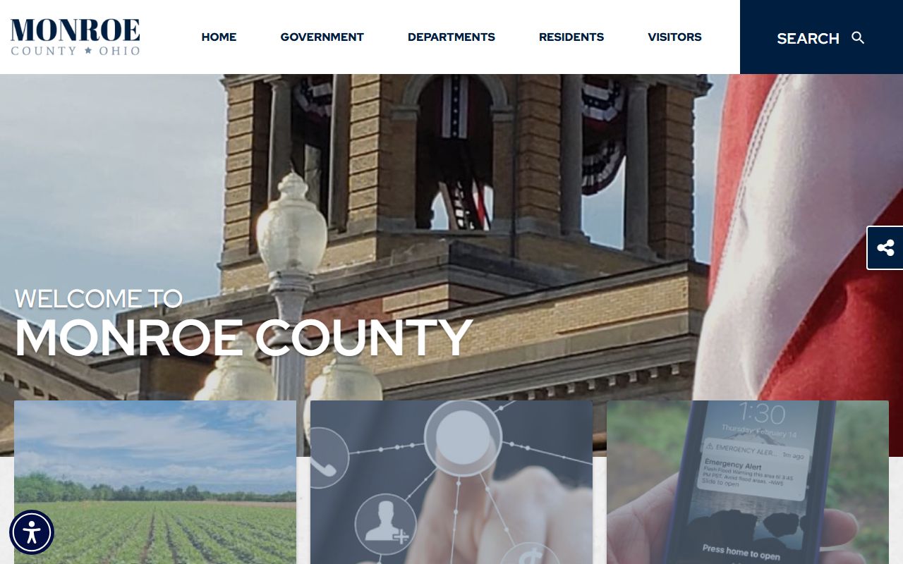 Monroe County Health Department website for death records