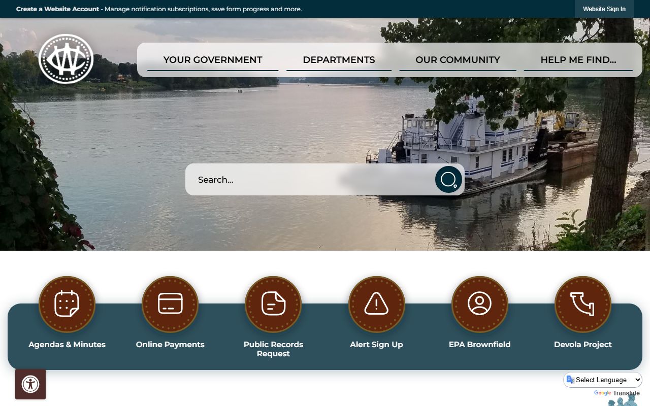 Washington County Health Department website for death records
